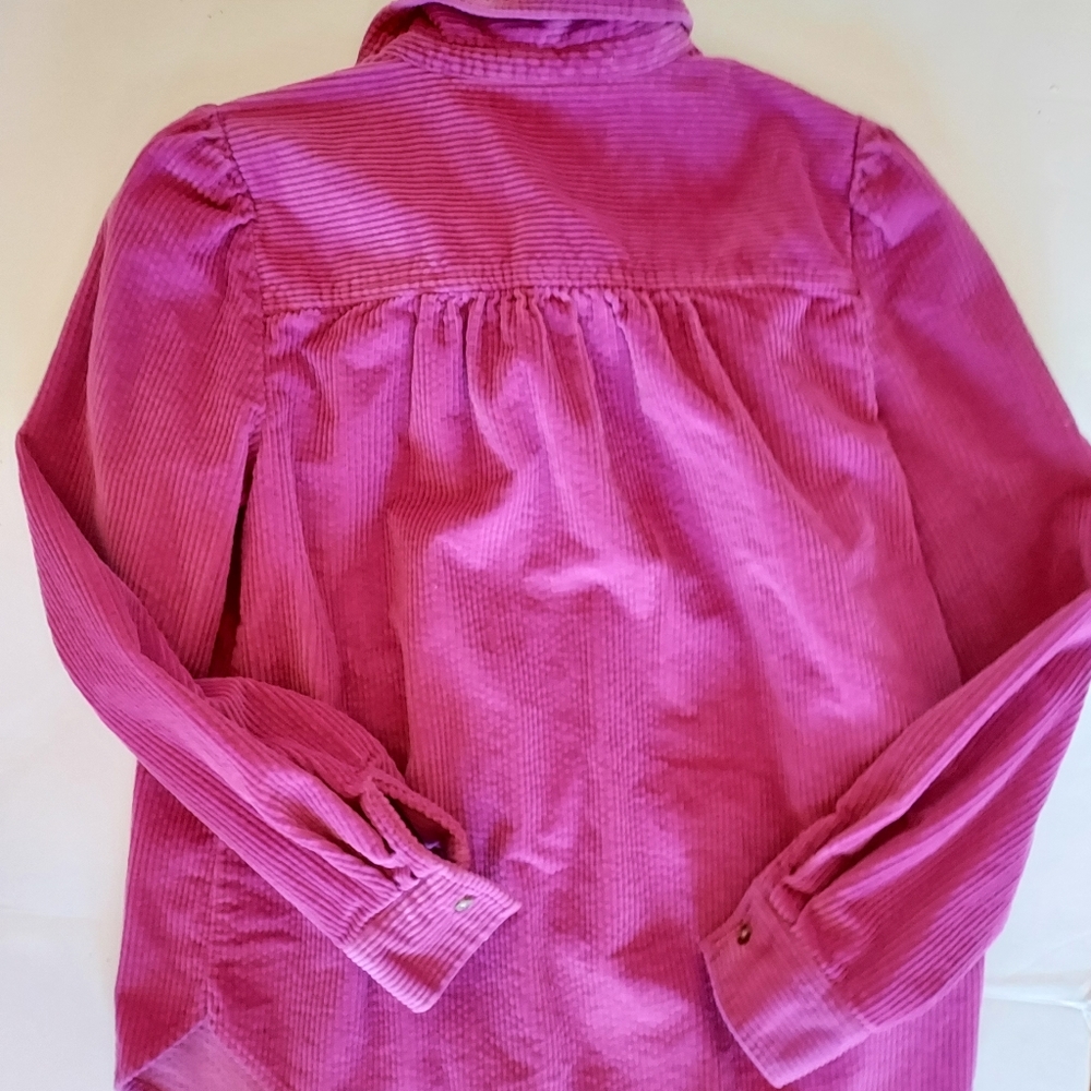 LOFT - Purple Corduroy Shirt with Pockets  Size Small - Picture 2 of 3